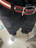 EVISU福神冬季男士海鷗商標印花戶(hù)外束腳直筒休閑褲 黑色 S 曬單實(shí)拍圖