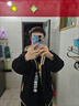 啄木鳥(niǎo)秋冬加絨加厚假兩件夾克青少年運動(dòng)百搭外套學(xué)生棒球服夾克 白色 XL （140-160斤） 曬單實(shí)拍圖