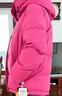 朗姿霍爾多巴吉白鵝絨雙層立領(lǐng)連帽高級感羽絨服冬季新款外套大衣 玫瑰粉色 M 曬單實(shí)拍圖