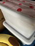 佳幫手收納箱衣服整理箱儲物箱玩具衣物收納盒塑料箱書箱搬家箱子帶輪 梨花白大號【44*33*25cm】 曬單實拍圖