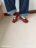 蹀愫【樹(shù)莓】2025年七夕新款增高4CM復古休閑紅色運動(dòng)德訓板鞋TA65163酒紅色牛剖層皮革35 (225mm) 曬單實(shí)拍圖