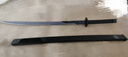 赟婭刺客聯(lián)名魔刀千刃伍六七動(dòng)漫周邊十三居合帶鞘木制竹刀未開刃玩具 魔刀千刃-紫色裂紋-107cm 曬單實(shí)拍圖
