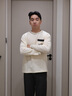 秋鹿睡衣男棉柔家居服套裝透氣舒適長(cháng)袖長(cháng)褲圓領(lǐng)套頭居家服 米色 XL 曬單實(shí)拍圖