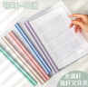 A4抽桿文件夾拉桿夾文件夾學生試卷資料簡歷收納冊透明文件夾抽桿夾講義夾大容量書皮書夾子 【水滴抽桿】莫蘭迪色20個裝 曬單實拍圖