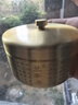 乾簡(jiǎn)純黃銅帶蓋煙灰缸小號創(chuàng  )意高檔家用客廳辦公室車(chē)載煙缸防飛灰 （心經(jīng)）黃銅帶蓋煙灰缸 曬單實(shí)拍圖