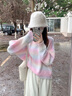 貓人帽子女冬季大頭圍真兔毛毛絨帽子秋冬季盆帽遮臉顯臉小水桶漁夫帽 米白色 均碼 均碼(54-58cm) 曬單實(shí)拍圖