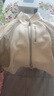 蕉內(nèi)（Bananain）熱皮302+女士搖粒絨短外套秋冬款保暖鎖溫防風(fēng)棉感寬松休閑內(nèi)搭 牙白拼白陶灰 L 曬單實(shí)拍圖