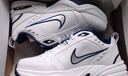 耐克（NIKE）官方AIR MONARCH 4訓(xùn)練鞋老爹鞋秋季輕便緩震運(yùn)動(dòng)415445 102白色/金屬銀/深藏青 36 (230mm) 曬單實(shí)拍圖