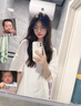 QGF美式重磅短袖t恤女新款夏季純棉體恤寬松顯瘦休閑五分半袖上衣服 粉紅色 M 曬單實拍圖