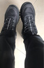 斯凱奇（Skechers）男士戶外登山鞋輕便耐磨提拉方便穿脫防滑運(yùn)動(dòng)鞋舒適緩震 全黑色/BBK 42 曬單實(shí)拍圖