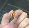 潮宏基足金5G黃金耳環(huán)女款計(jì)價(jià) 高光金 EEG30003143 一對(duì)款約2.1g 曬單實(shí)拍圖
