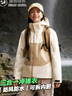 熊貓相伴防風(fēng)衣沖鋒衣女男三合一可拆卸抓絨內膽春秋冬新款小個(gè)子軟殼外套 曬單實(shí)拍圖