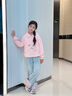 OVE女童牛仔褲春秋2025新款兒童春裝新中式國風褲子女大童直筒闊腿褲 13108藍色 150 150cm 曬單實拍圖