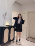 ELAND衣戀西裝女學(xué)院風(fēng)一粒扣袖口可翻修身通勤西裝2025春季新款 藏青色(59)Navy L 曬單實拍圖