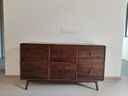 致典北美黑胡桃木六斗柜實(shí)木臥室客廳抽屜柜現代簡(jiǎn)約風(fēng)柜子儲物柜 橫六斗柜【出口款】 曬單實(shí)拍圖