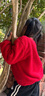 齊齊熊（ciciibear）寶寶紅色毛衣春冬男童新年針織衫過(guò)年拜年服兒童毛線衣冬款 大展宏兔 100 曬單實(shí)拍圖