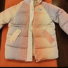 G.DUCKKIDS品牌童裝女童羽絨棉服免洗冬裝2023新款洋氣兒童棉服大童女孩冬裝 粉紫色 130 cm適合120-130cm年齡6-7歲 曬單實(shí)拍圖