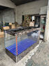 華康錦鯉專(zhuān)用地缸家用客廳魚(yú)缸水族箱大型一體自循環(huán)超白玻璃定制定做 珍珠白 130*80*115cm 曬單實(shí)拍圖