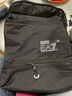 阿瑪尼（ARMANI）EA7男士/女士中性款大號拉鏈健身訓練手提雙肩包背包245101 CC940 02021 黑色白色標志膠印 曬單實(shí)拍圖