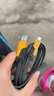 四合一快充充電線適用蘋果華為小米超級(jí)快充二拖二多頭手機(jī)數(shù)據(jù)線 深黑色  尼龍布編線材【1.5米】 曬單實(shí)拍圖