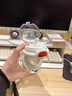 CRUHRE玻璃杯女生可愛(ài)水杯2025新款高顏值雙飲杯學(xué)生便攜耐高溫吸管杯子 紅色蘋(píng)果【直飲+吸管+防燙杯套】 450ML【一鍵開(kāi)蓋】耐高溫水杯 曬單實(shí)拍圖