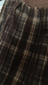 森馬（Semir）休閑褲女格紋闊腿褲復(fù)古風(fēng)潮流2024冬季時(shí)尚仿呢長褲109724127008 曬單實(shí)拍圖