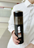 京悠雨日本水杯雙層高硼硅玻璃杯泡茶杯茶水分離茶杯摔不爛的玻璃杯帶蓋 【商務(wù)灰】防摔防燙 420ml 1只 一鍵開(kāi)蓋高硼硅玻璃杯耐高溫防摔 曬單實(shí)拍圖
