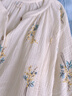 unisunny孕尚月子服純棉哺乳睡衣產(chǎn)后喂奶衣孕期待產(chǎn)寬松家居服套裝孕婦裝春秋 【四季款】純棉縐布 XL 曬單實拍圖