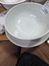 NITORI宜得利家居 餐廳餐具小盤湯勺子飯面碗飯碗超輕量餐具繽紛白唐津 22cm超輕量深盤 22cm 曬單實(shí)拍圖