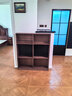 陶和門(mén)后超薄置物架過(guò)道洞洞板書(shū)架一體靠墻雜物書(shū)桌側邊收納墻邊架子 胡桃色組合長(cháng)165*深12*高200安裝 曬單實(shí)拍圖
