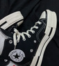 匡威（Converse）官方Chuck 70 Plus男女解構高幫運動(dòng)鞋黑色A00916C A00916C 39 曬單實(shí)拍圖
