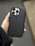 素界適用iPhone16ProMax翻蓋式手機(jī)殼蘋果16強(qiáng)磁吸合插卡保護(hù)皮套素皮 黑色 iPhone16Pro【6.3寸】 曬單實(shí)拍圖