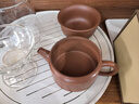 廣西欽州坭興陶茶壺 寬口漢瓦壺 名家純手工功夫茶具家用泡茶壺 1壺1杯【自用套裝】 150ml 曬單實(shí)拍圖