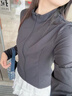 名創(chuàng)優(yōu)品（MINISO）防曬衣女夏季新款高級(jí)感冰絲速干修身立領(lǐng)開衫薄外套小個(gè)子防曬服 黑色(空白) S /155(升級(jí)原紗防曬) 曬單實(shí)拍圖