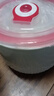 雄沃馳陶瓷保鮮碗大容量泡面飯碗湯碗微波爐碗儲物罐大號便當盒保鮮盒 純白中號保鮮罐(浮雕) 1000ml 曬單實(shí)拍圖