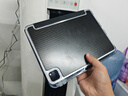 EISSCCE碳纖維防彎iPad Pro11/13英寸抗防摔彎保護殼Air7/6/5保護套iPad10/11代連體3+Y面蓋12.9帶筆槽 黑色【橫豎支撐+主打防彎】送鏡頭護甲 適用iPadPro18 曬單實(shí)拍圖