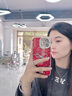 丁域適用iPhone16promax手機殼2025新年款紅色女款蝴蝶結蘋果15pro鏡頭全包防摔14plus個性13pm保護套 精孔冰川紋銀色滿屏碎花金屬蝴蝶 iPhone 16 Pro Max 曬單實拍圖