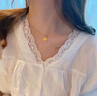 QMXD越南仿沙金四葉草項(xiàng)鏈女生鎖骨鏈吊墜高級(jí)感實(shí)用情人節(jié)520送女友 四葉草項(xiàng)鏈【精美禮盒】 曬單實(shí)拍圖