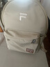 FILAFUSION斐樂潮牌情侶款書包男士女士包包新品雙肩包背包電腦包 麥色卡其色-LK XS 曬單實拍圖