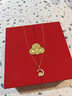 紀思梵輕奢珠寶十二生肖項鏈女和田玉平安吊墜生日禮物本命年送老婆女友 平安扣靈蛇項鏈【都帶鏈子】 曬單實(shí)拍圖