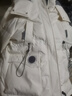2024新款白鴨絨加肥加大碼羽絨服女200斤胖mm短款派克羽絨服300斤 白色 3XL 曬單實拍圖
