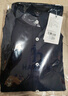 哈吉斯（HAZZYS）男裝 春秋款襯衣凈色牛津紡?fù)ㄩL袖襯衫男ASCZK1BCF03 藏青色NV M (170/92A 46) 曬單實拍圖