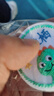 彩色星愿 幼兒園名字貼刺繡姓名貼可縫可洗圓形兒童可粘衣服貼被子貼校服 圓形汽車(chē)（繡藍字）10個(gè) 曬單實(shí)拍圖