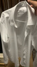 柒牌【DP免燙】純棉長袖襯衫男夏季商務(wù)正裝易打理白襯衣 曬單實拍圖