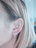PWL999足銀花朵耳釘女士養耳洞輕奢小眾高級感銀耳環(huán)2025新款銀耳飾 不對稱(chēng)花朵耳釘【999足銀】 曬單實(shí)拍圖