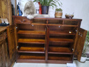 檀家匠 鞋柜實(shí)木香樟木中式仿古兩三四門(mén)多層大容量整裝木質(zhì)鞋架 四門(mén)鞋柜（花梨色）整裝發(fā)貨 曬單實(shí)拍圖