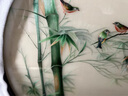 云儒唐樊 蘇州刺繡畫圓形裝飾畫成品掛畫純手工蘇繡竹子小鳥竹報(bào)平安玄關(guān)書房軟裝字畫送朋友喬遷開業(yè)賀禮 竹報(bào)平安 圓框 直徑86CM 曬單實(shí)拍圖