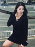 夏洛熊 XALORXION秋冬黑色顯瘦冬季辣妹女短裙包臀裙子短款內搭高級感性后媽連衣裙 黑色拉鏈款【加絨常規】 XL 曬單實(shí)拍圖