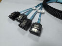 CableCC MiniSAS HD 12GB連接線 SFF-8643轉(zhuǎn)4 SATA LSI陣列線 SFF-8087對(duì)4SATA數(shù)據(jù)連接線1m 曬單實(shí)拍圖