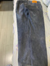 JEEP SPIRIT吉普牛仔褲男修身秋冬季韓版小腳褲子男士休閑長(cháng)褲 藍灰加絨 33 曬單實(shí)拍圖